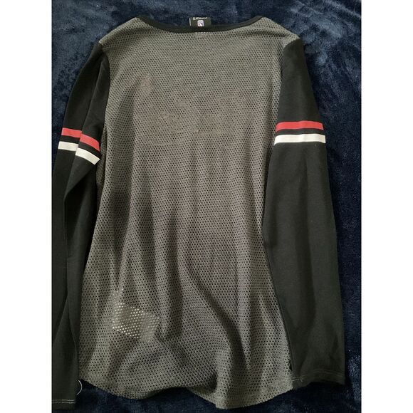 Women Juniors Houston Rockets Long Sleeve Shirt Mesh Back Medium 7/9 - Picture 6 of 6